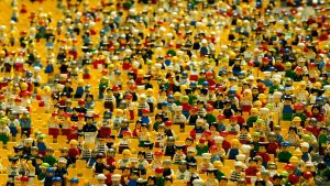 crowd of customers